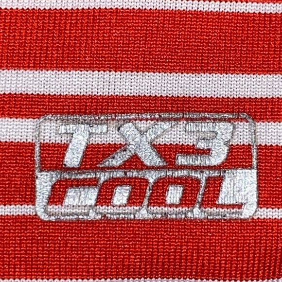 Genuine MLB Merch CARDINALS TX3 Red  White Striped Polo Shirt Size Large clean - Picture 6 of 11